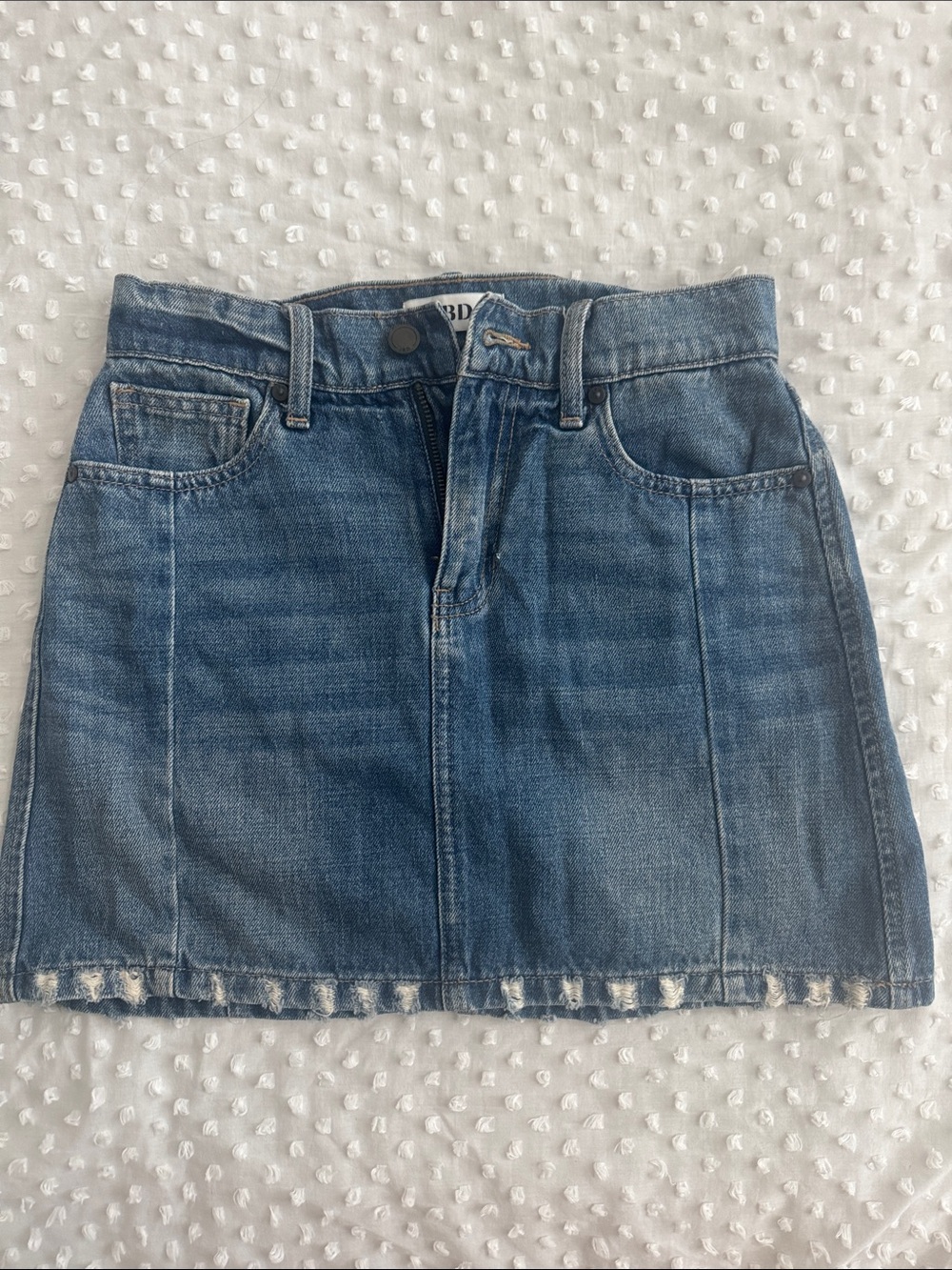 JBD Washed Blue Denim Mini Skirt